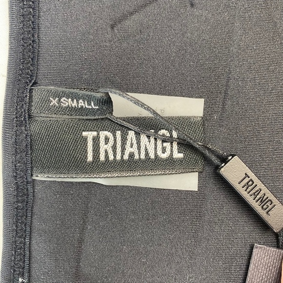 TRIANGL Neoprene bikini bottom in Blue/Black with white stitching Size X-Small - Picture 4 of 5